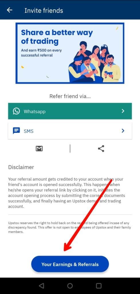 How to withdraw referral money form upstox guide