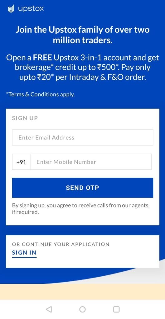 open upstox account online guide screenshot
