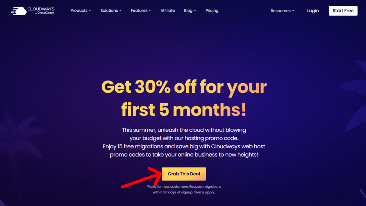 How to apply promo code on Cloudways